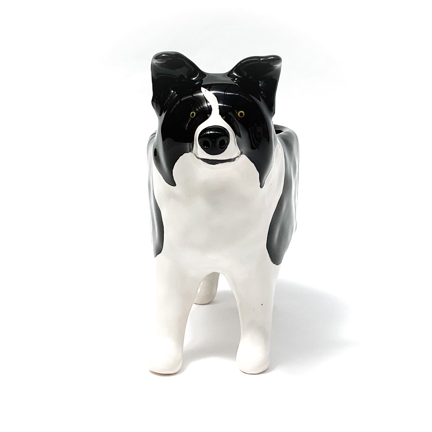 Border Collie Dog Planter - Ceramic Dog Plant Pot