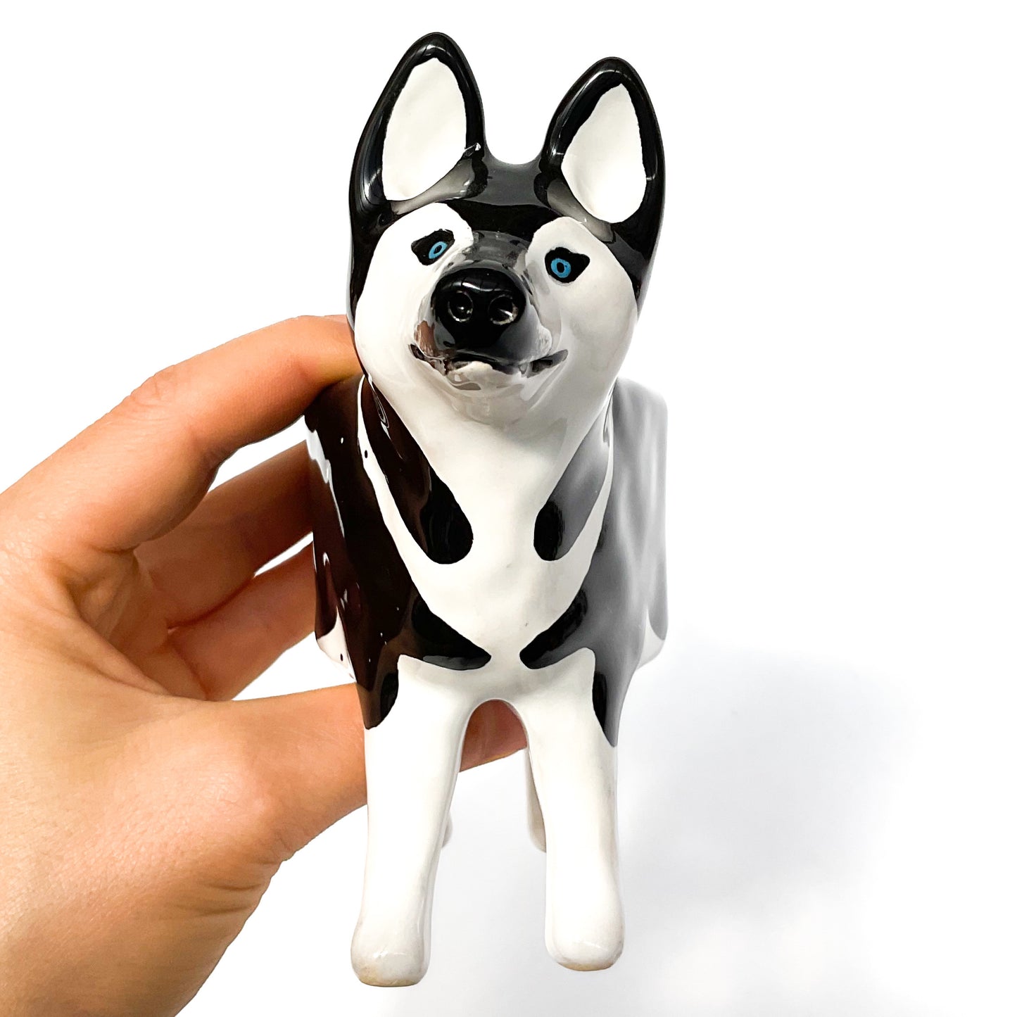 Husky Dog Planter - Ceramic Dog Plant Pot