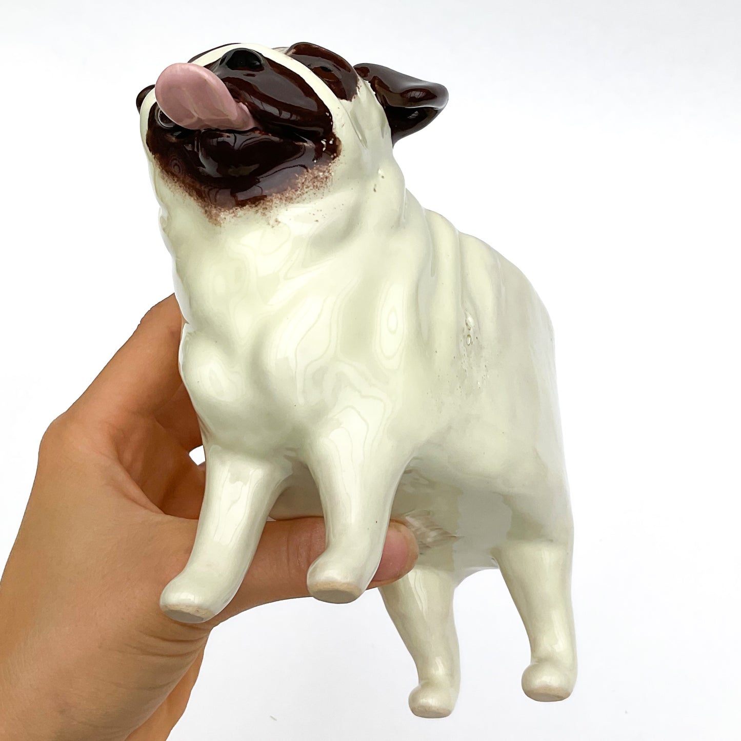 Pug Dog Planter - Ceramic Dog Plant Pot