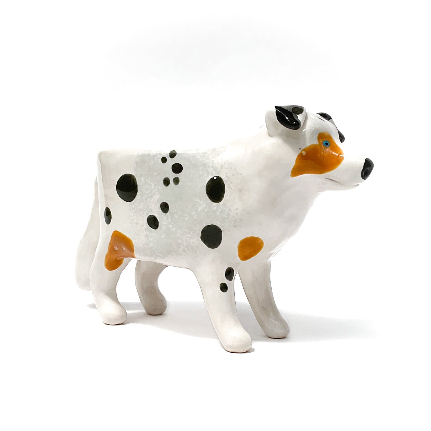 Merle Australian Shepard Dog Planter - Ceramic Dog Plant Pot