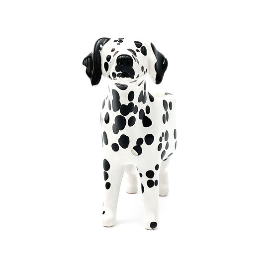 Dalmation Dog Planter - Ceramic Dog Plant Pot