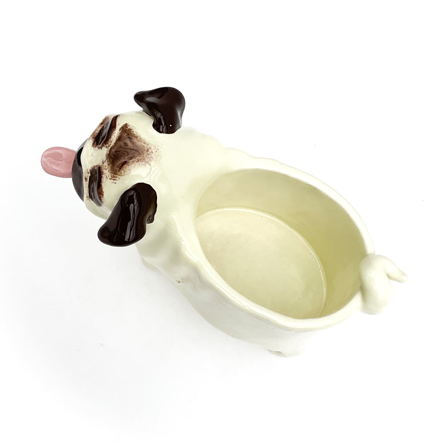 Pug Dog Planter - Ceramic Dog Plant Pot