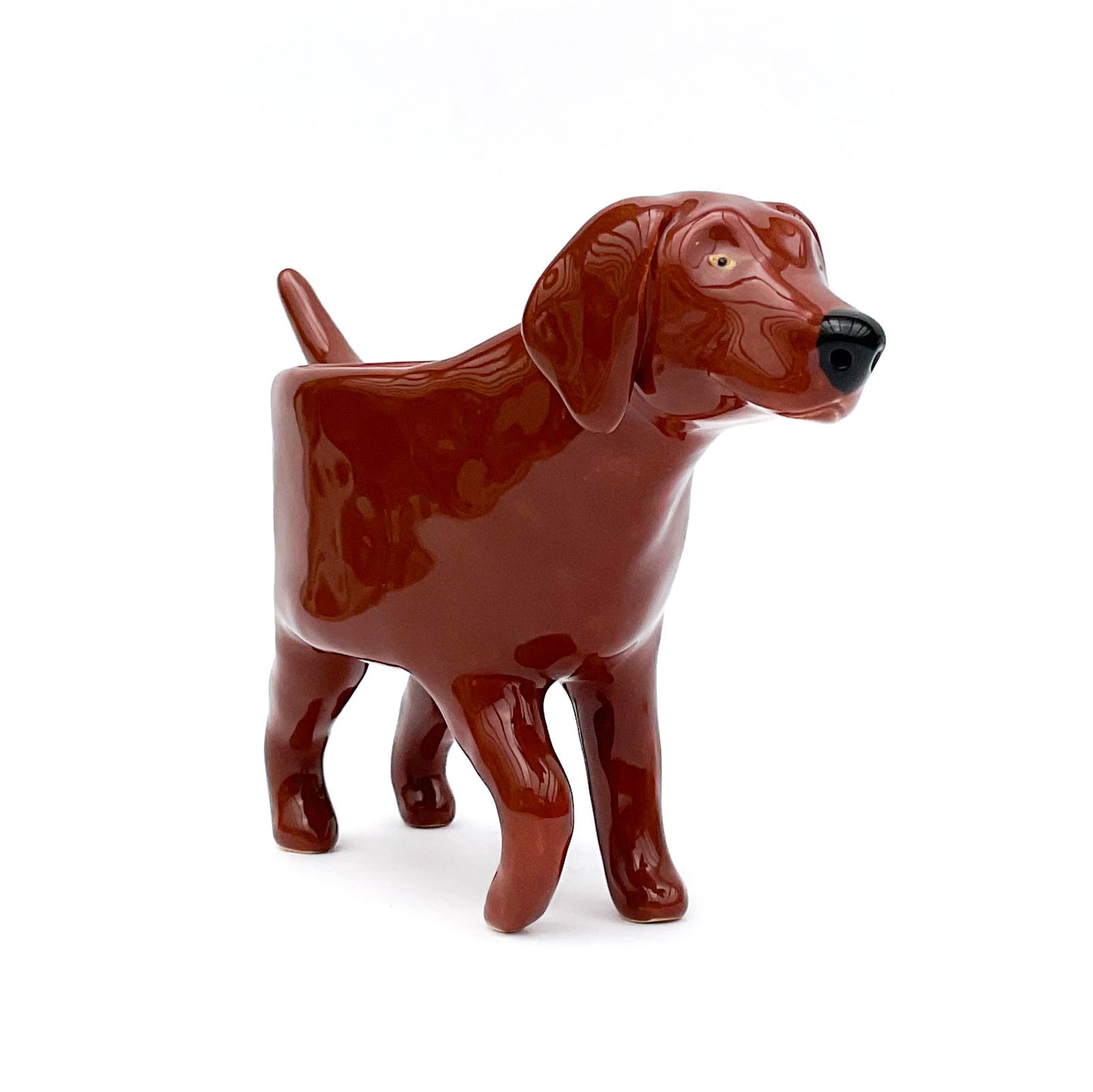 German Shorthair Pointer Dog Planter - Ceramic Dog Plant Pot