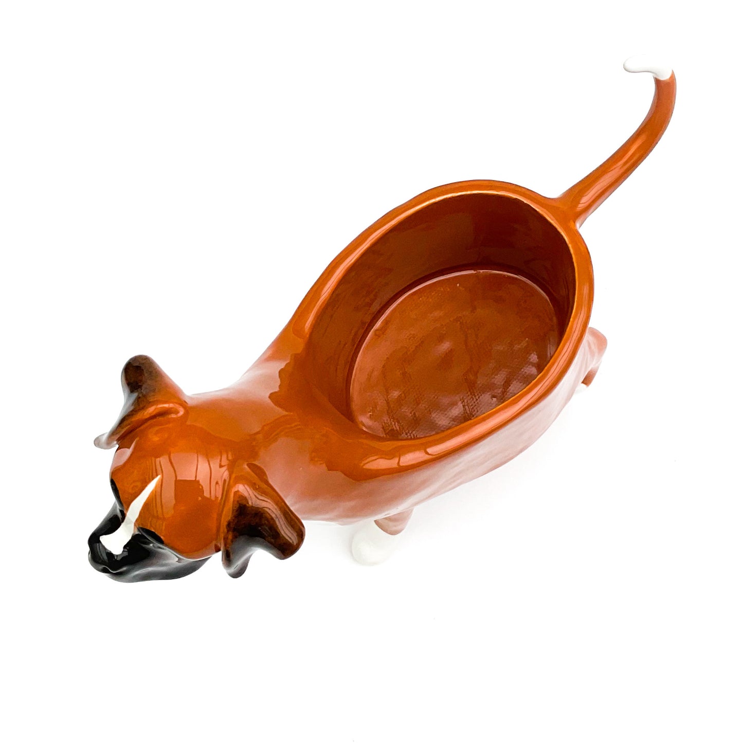 Boxer Dog Planter - Ceramic Dog Plant Pot