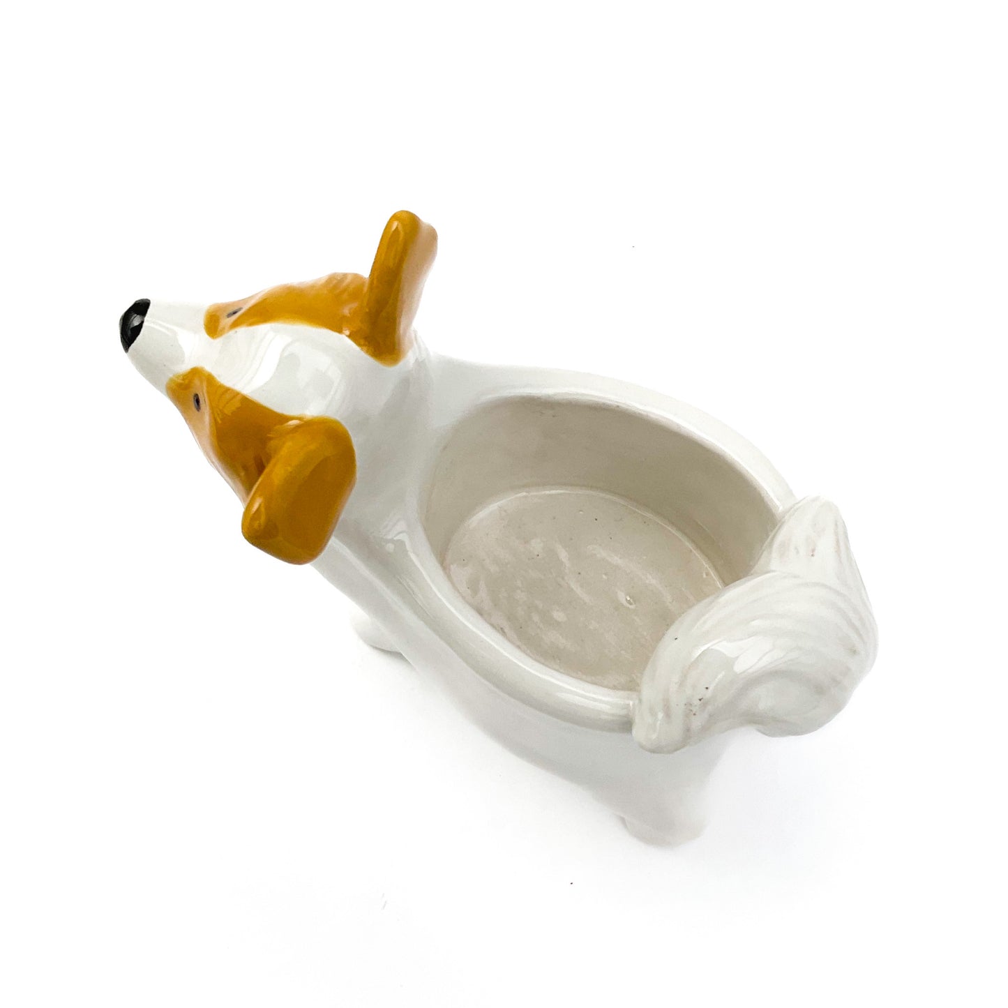 Papillon Dog Planter - Ceramic Dog Plant Pot