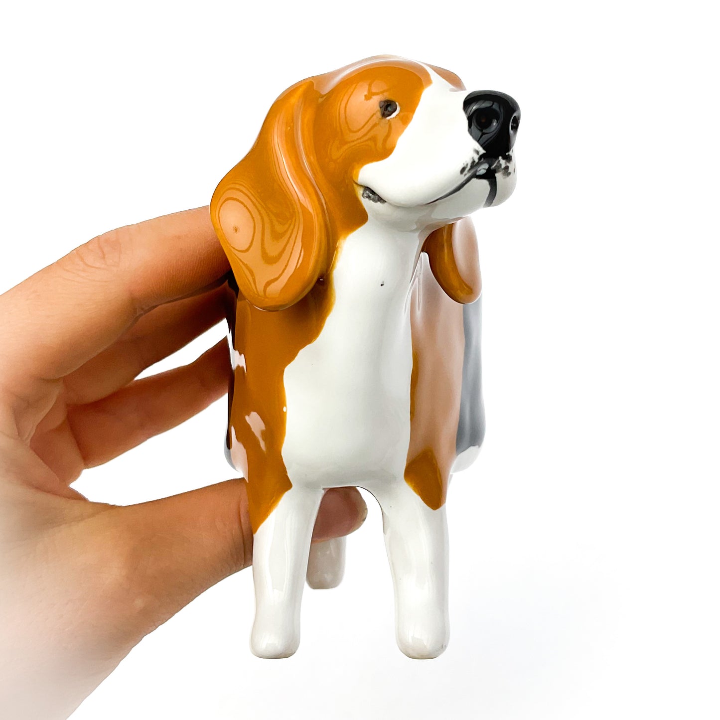 Beagle Dog Planter - Ceramic Dog Plant Pot