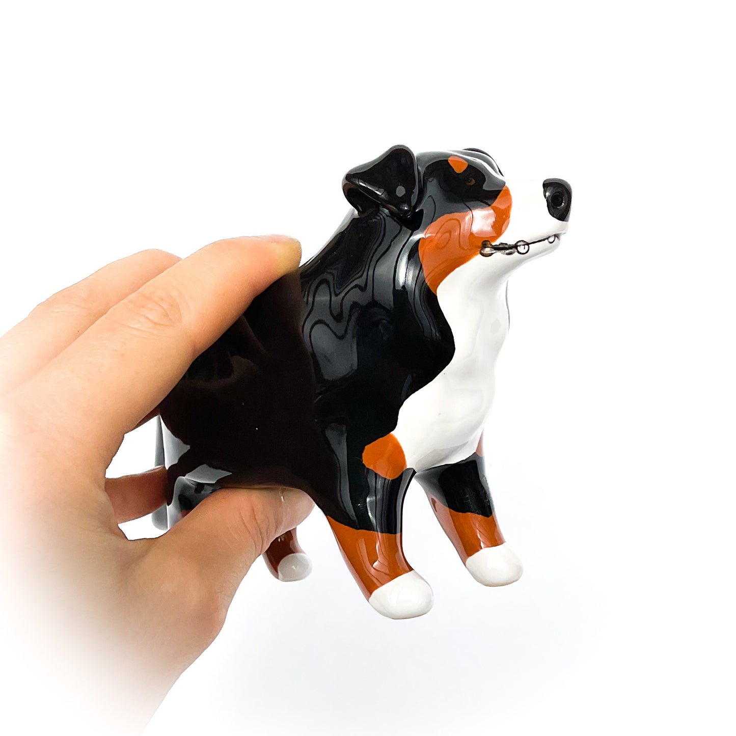 Bernese Mountain Dog Planter - Ceramic Dog Plant Pot