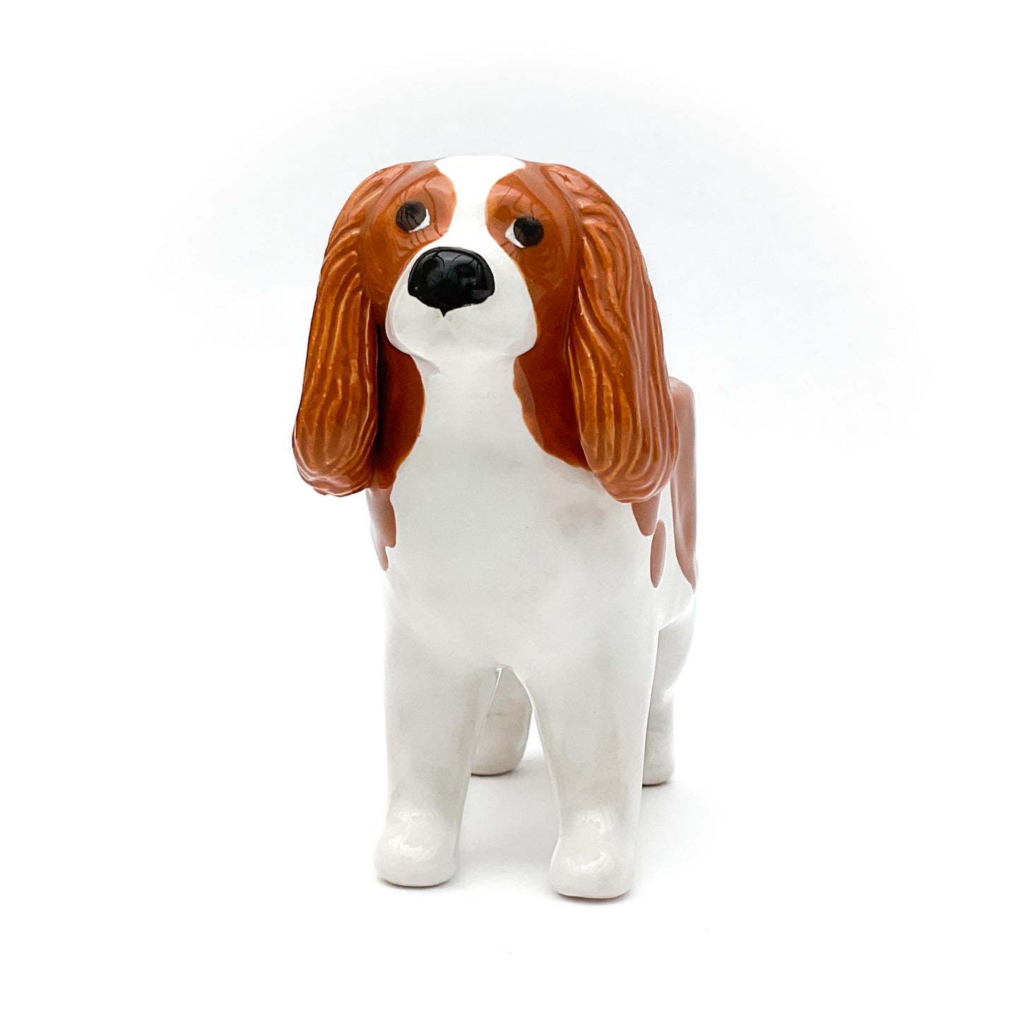 Cavalier King Charles Spaniel Dog Planter - Ceramic Dog Plant Pot