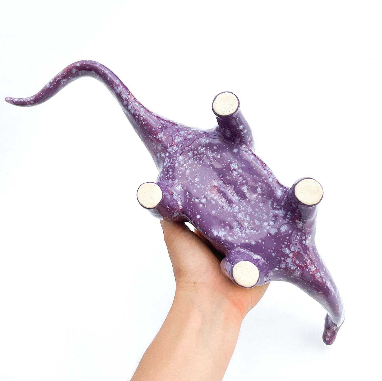 Purple Brontosaurus Dinosaur Planter