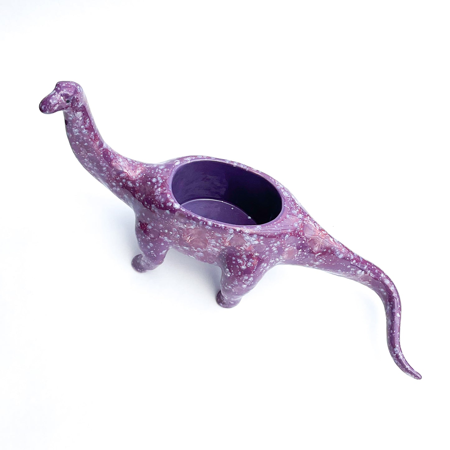 Purple Brontosaurus Dinosaur Planter