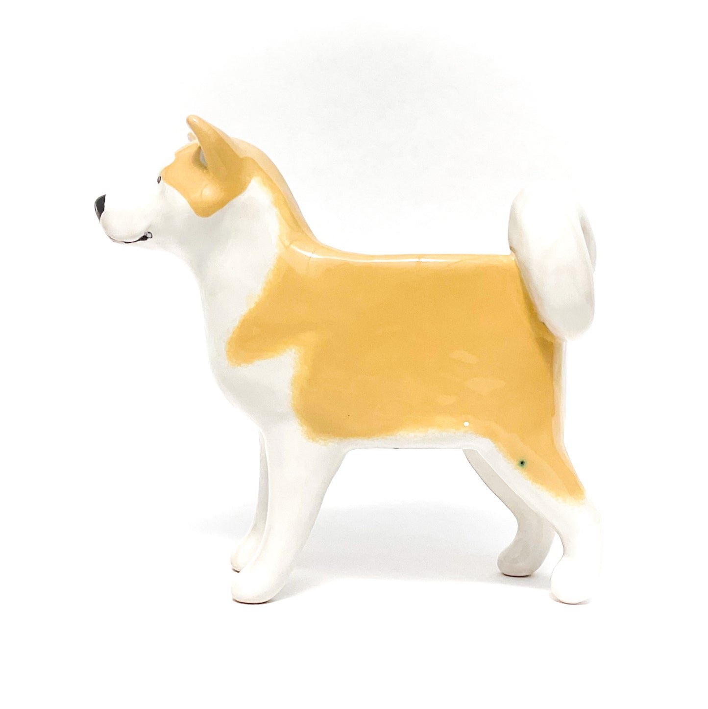 Akita Inu Dog Planter - Ceramic Dog Plant Pot