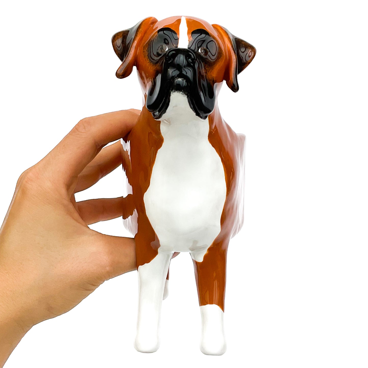 Boxer Dog Planter - Ceramic Dog Plant Pot