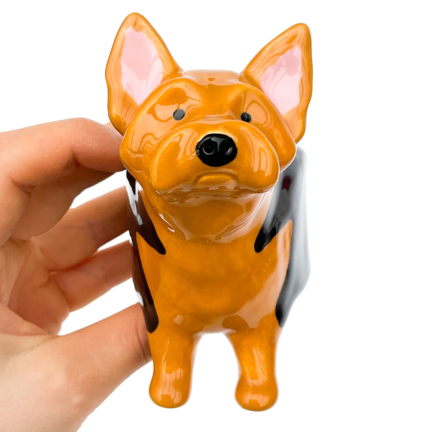 Yorkshire Terrier Dog Planter - Ceramic Dog Plant Pot