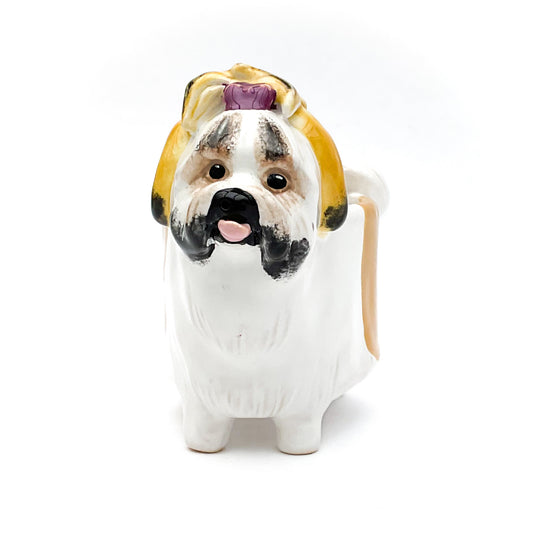 Shih Tzu Dog Planter - Ceramic Dog Plant Pot