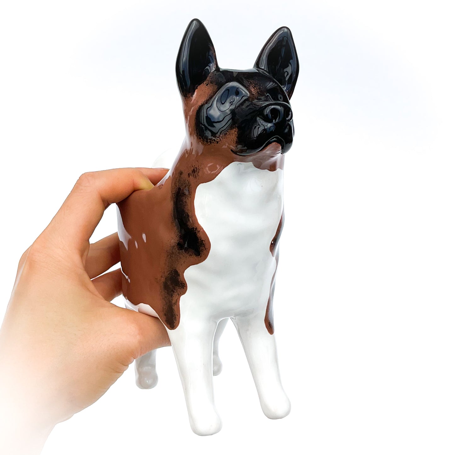 American Akita Dog Planter - Ceramic Dog Plant Pot