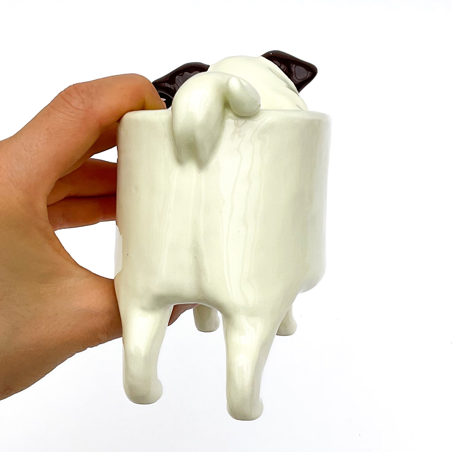 Pug Dog Planter - Ceramic Dog Plant Pot