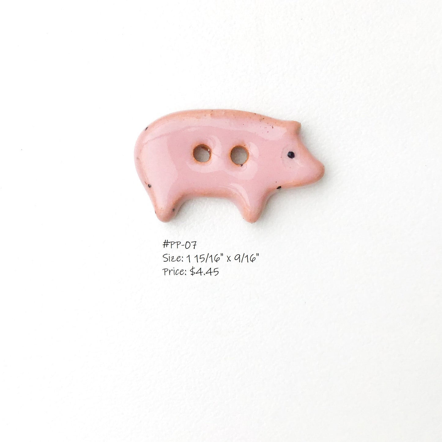 Pig Buttons- Farm Buttons