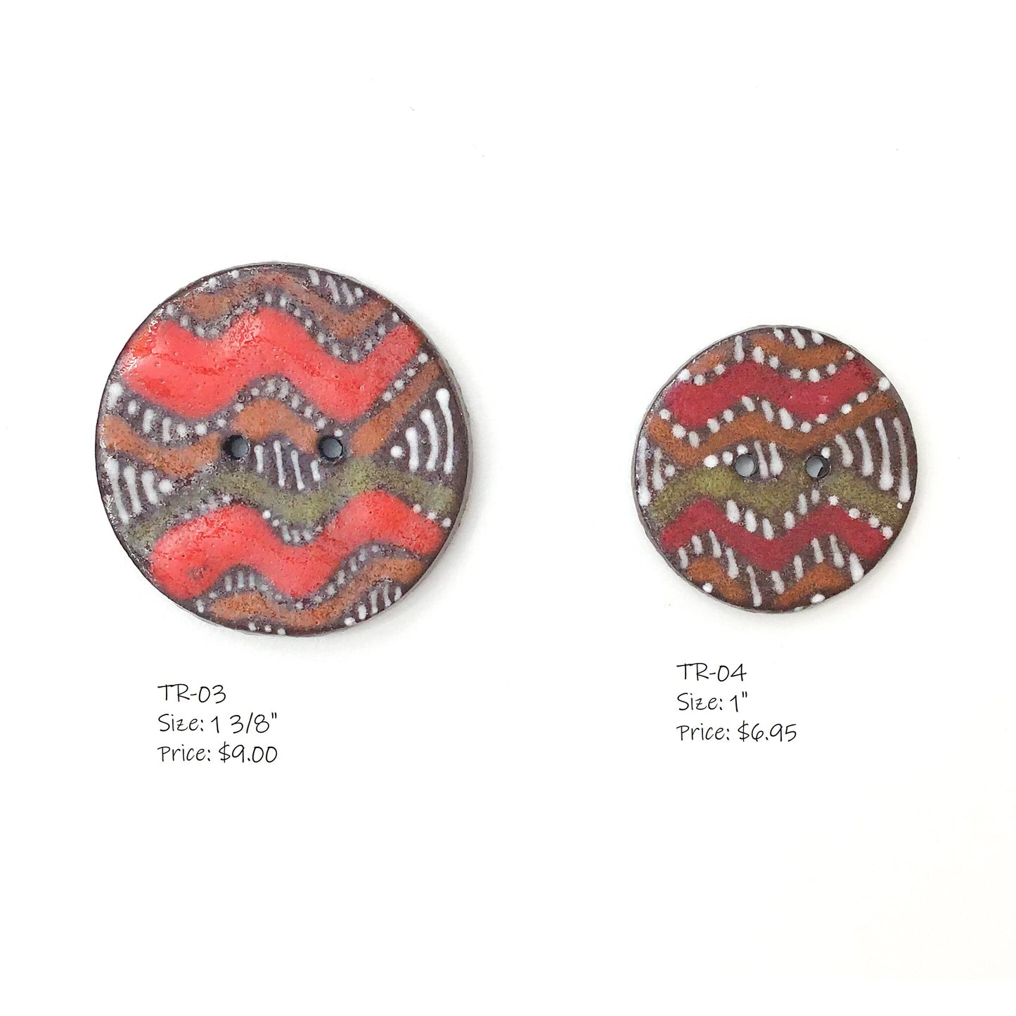 Tribal Button Collection: Simple Design and Contrasting Colors in African Motifs