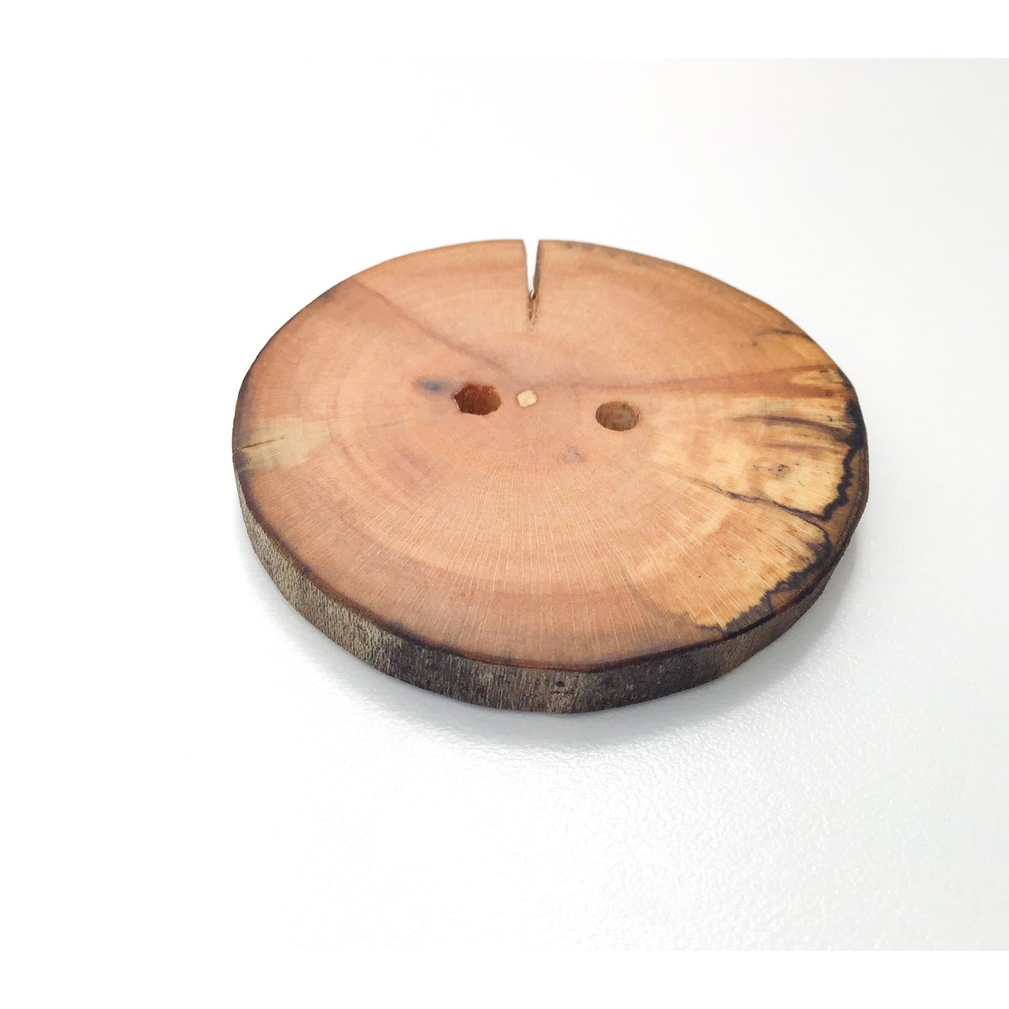 Extra Large Spalted Maple Root Button - 1 7/8" - 2 hole