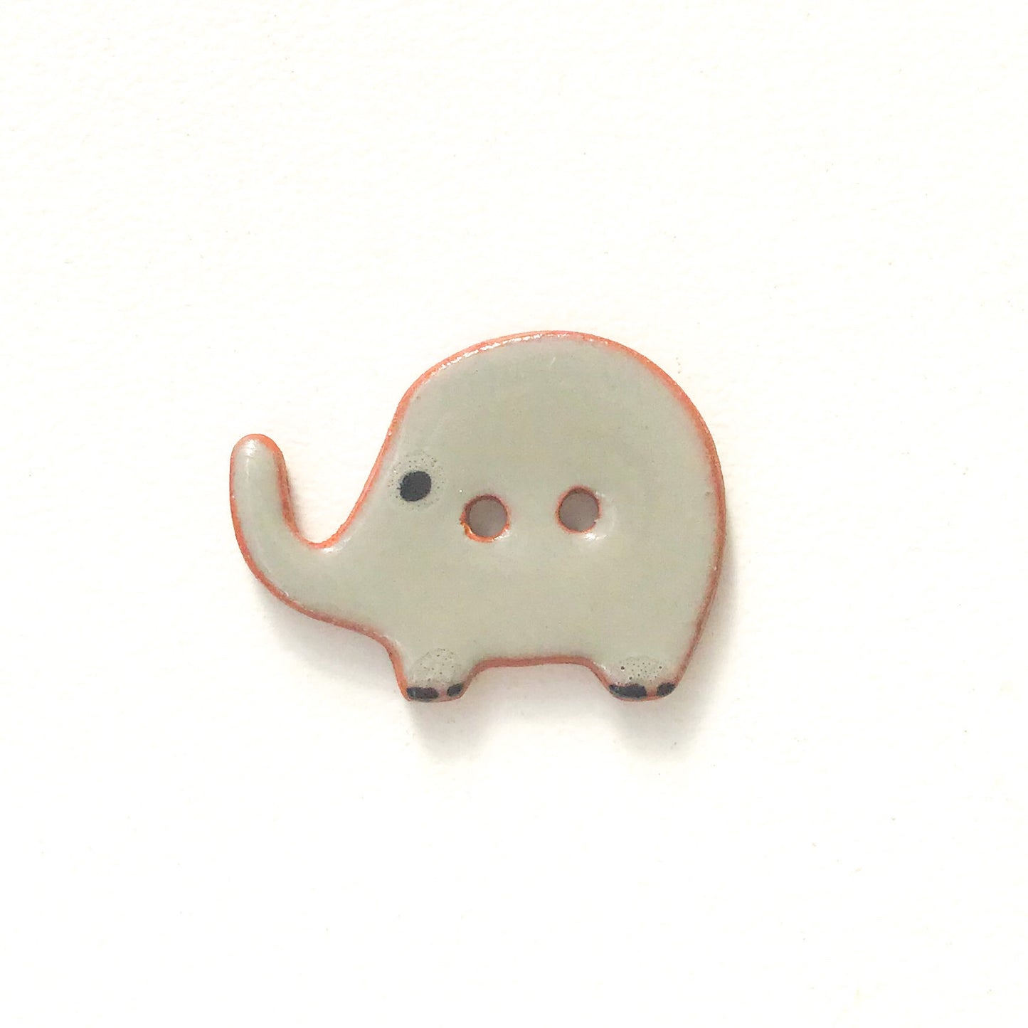 Elephant Buttons - Ceramic Elephant Buttons -Children's Animal Buttons