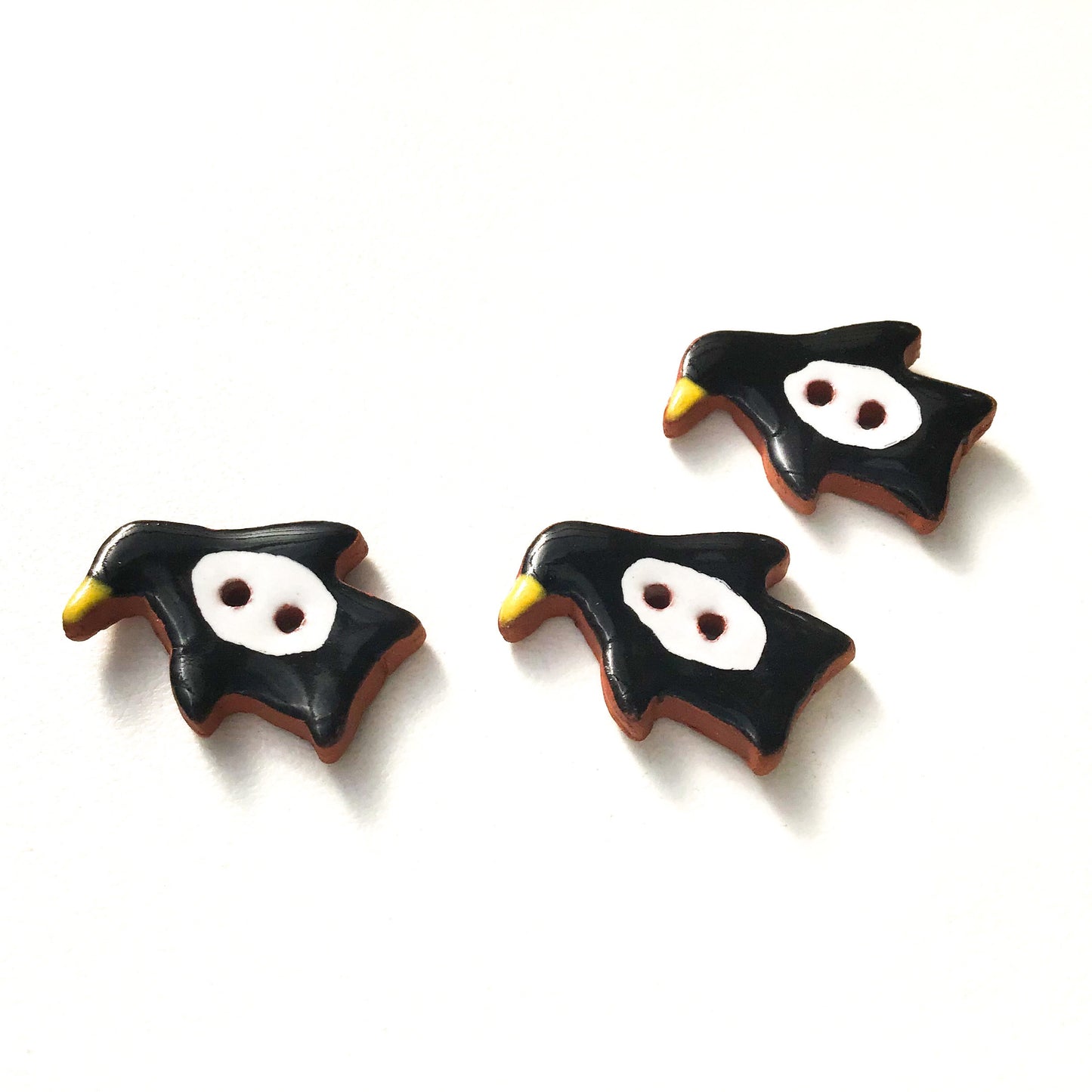 Penguin Buttons - Ceramic Penguin Buttons - Children's Animal Buttons