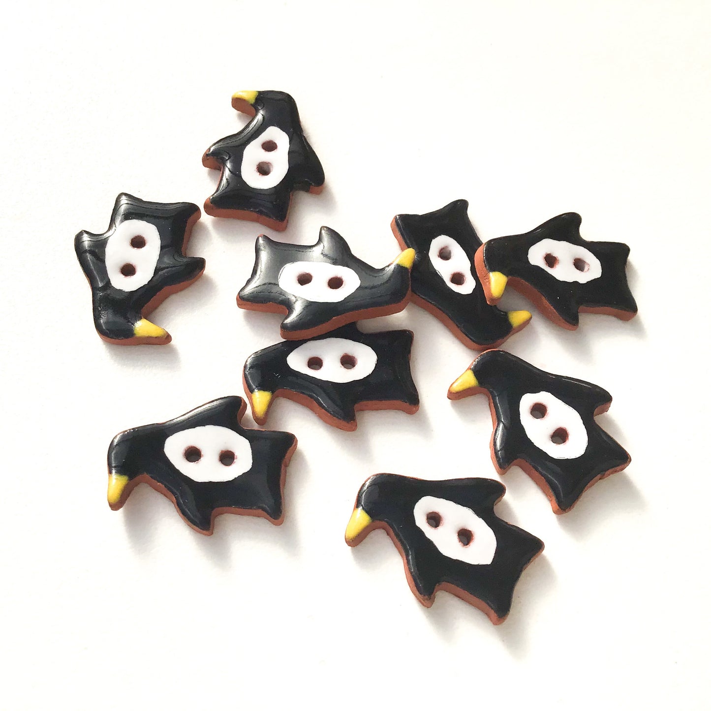 Penguin Buttons - Ceramic Penguin Buttons - Children's Animal Buttons