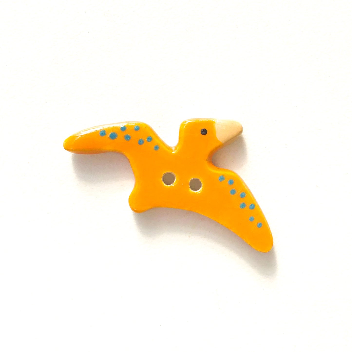 Pterodactyl Buttons - Ceramic Dinosaur Buttons - Children's Animal Buttons