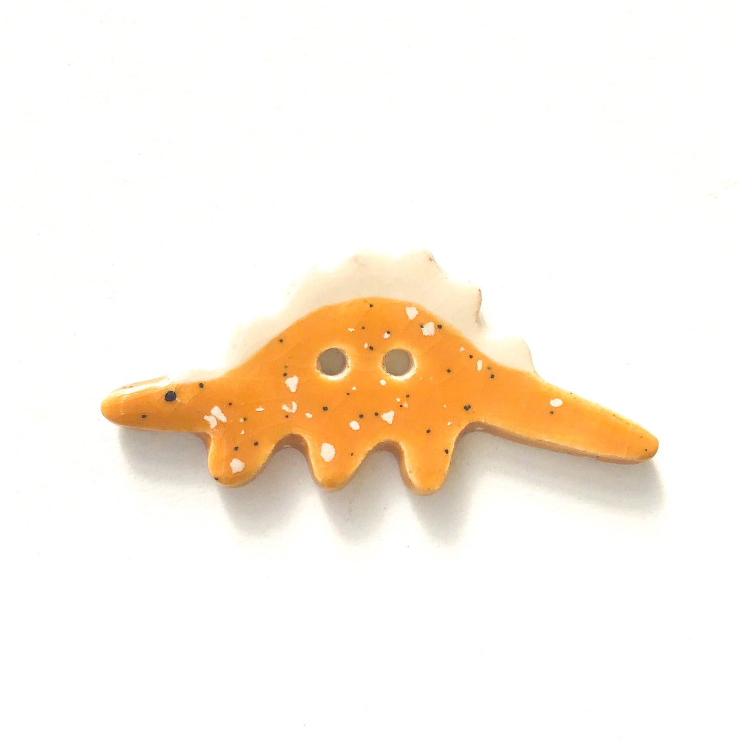 Stegosaurus Buttons - Ceramic Dinosaur Buttons - Children's Animal Buttons