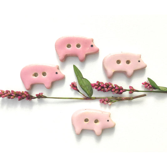 Pig Buttons- Farm Buttons