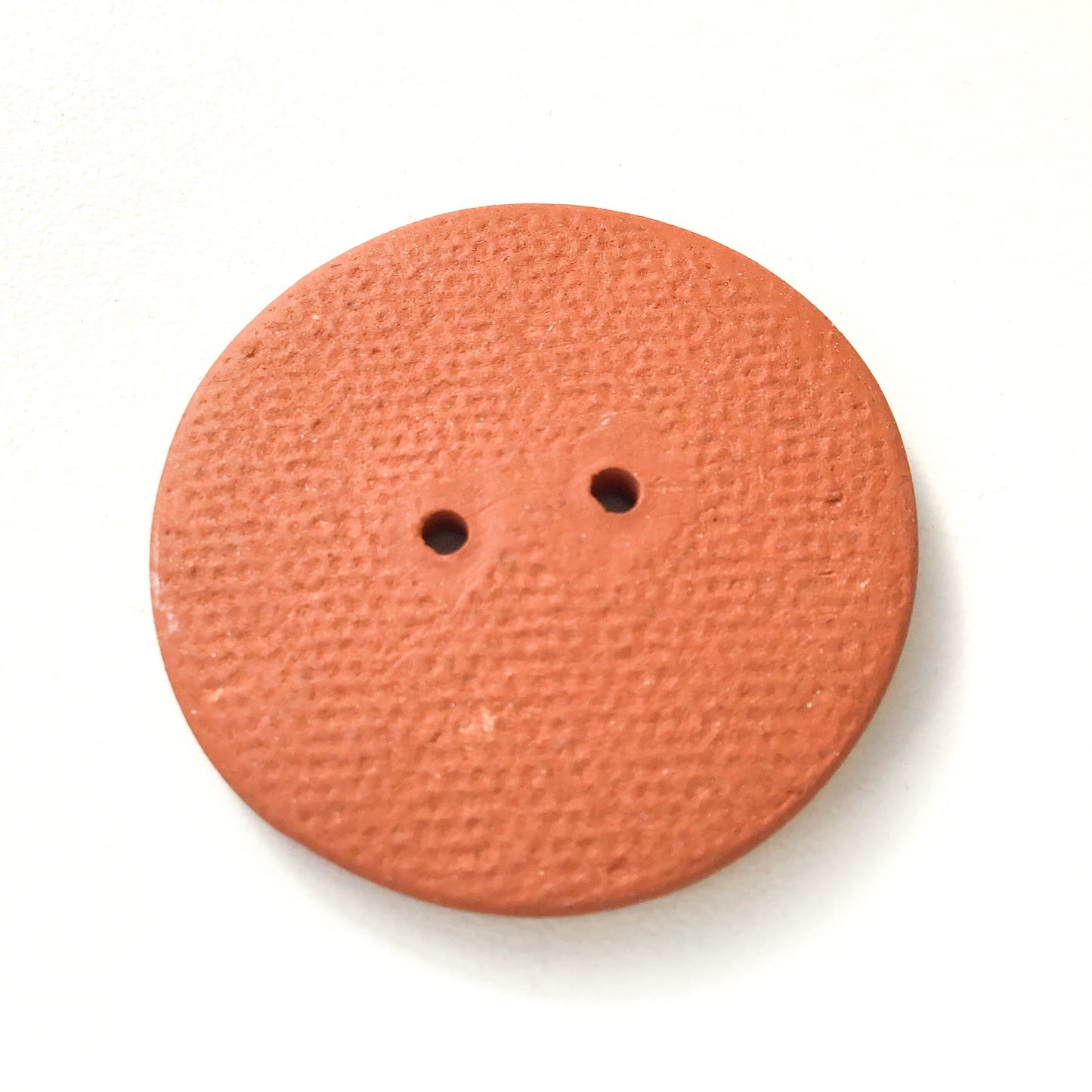 Color Drag Ceramic Button in Brown, Chartreuse & Red Tones - Decorative Ceramic Button - 1 3/8"