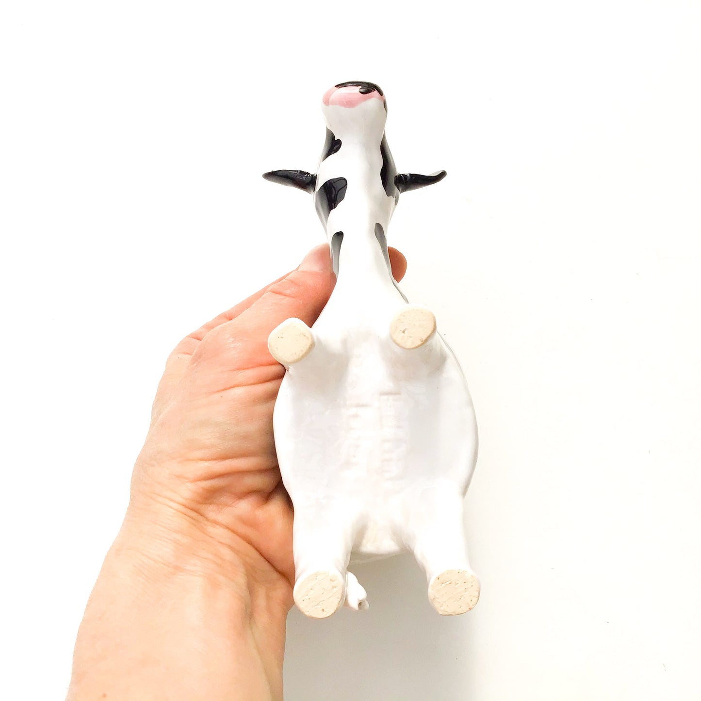 Holstein Friesian Cow Pot - Ceramic Cow Planter