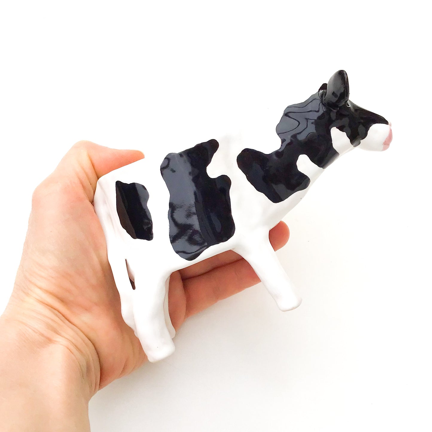 Holstein Friesian Cow Pot - Ceramic Cow Planter