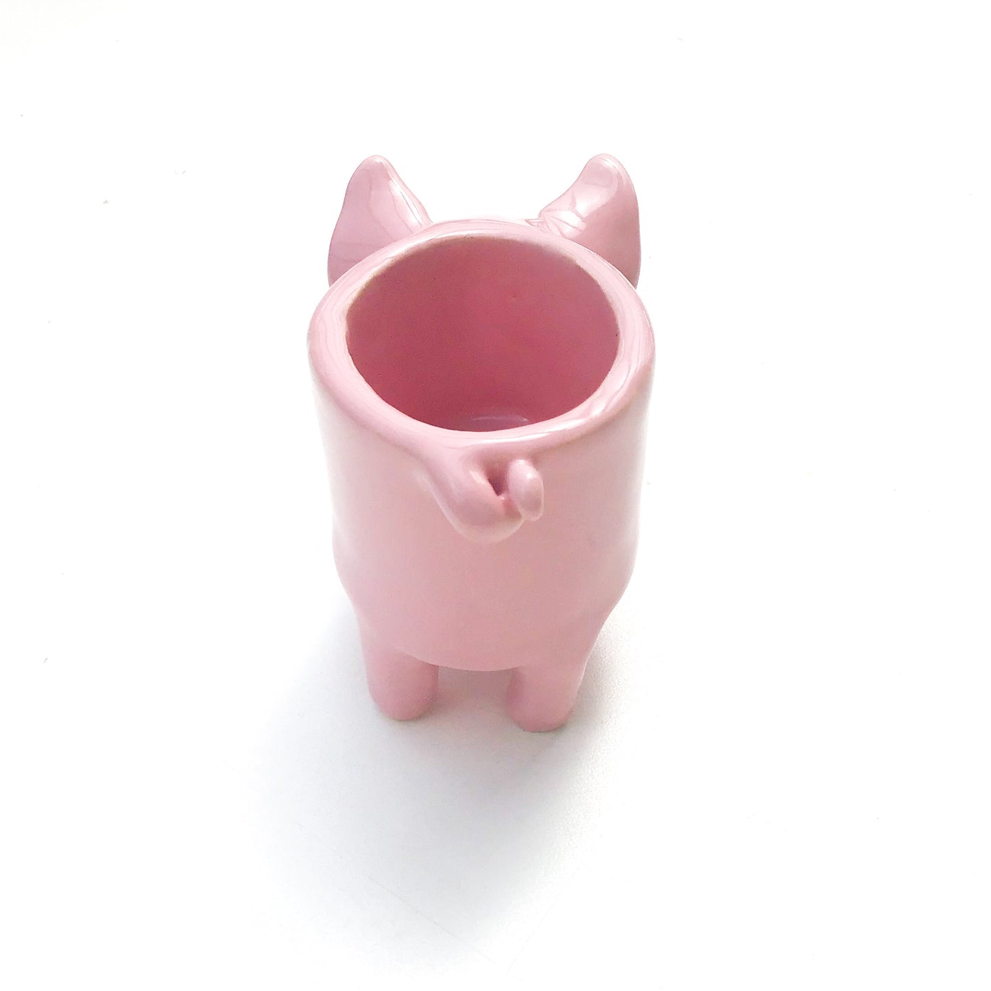 Little Pink Pig Pot - Ceramic Pig Planter