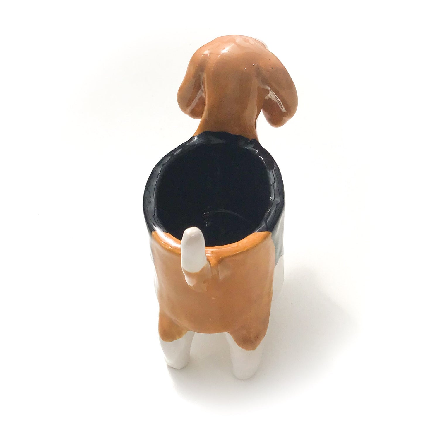 Beagle Dog Planter - Ceramic Dog Plant Pot