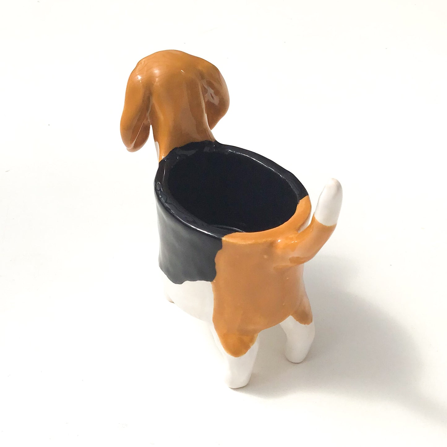 Beagle Dog Planter - Ceramic Dog Plant Pot