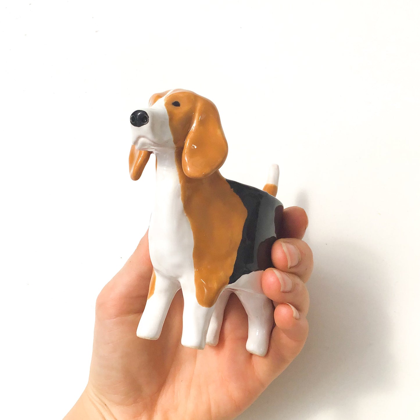 Beagle Dog Planter - Ceramic Dog Plant Pot