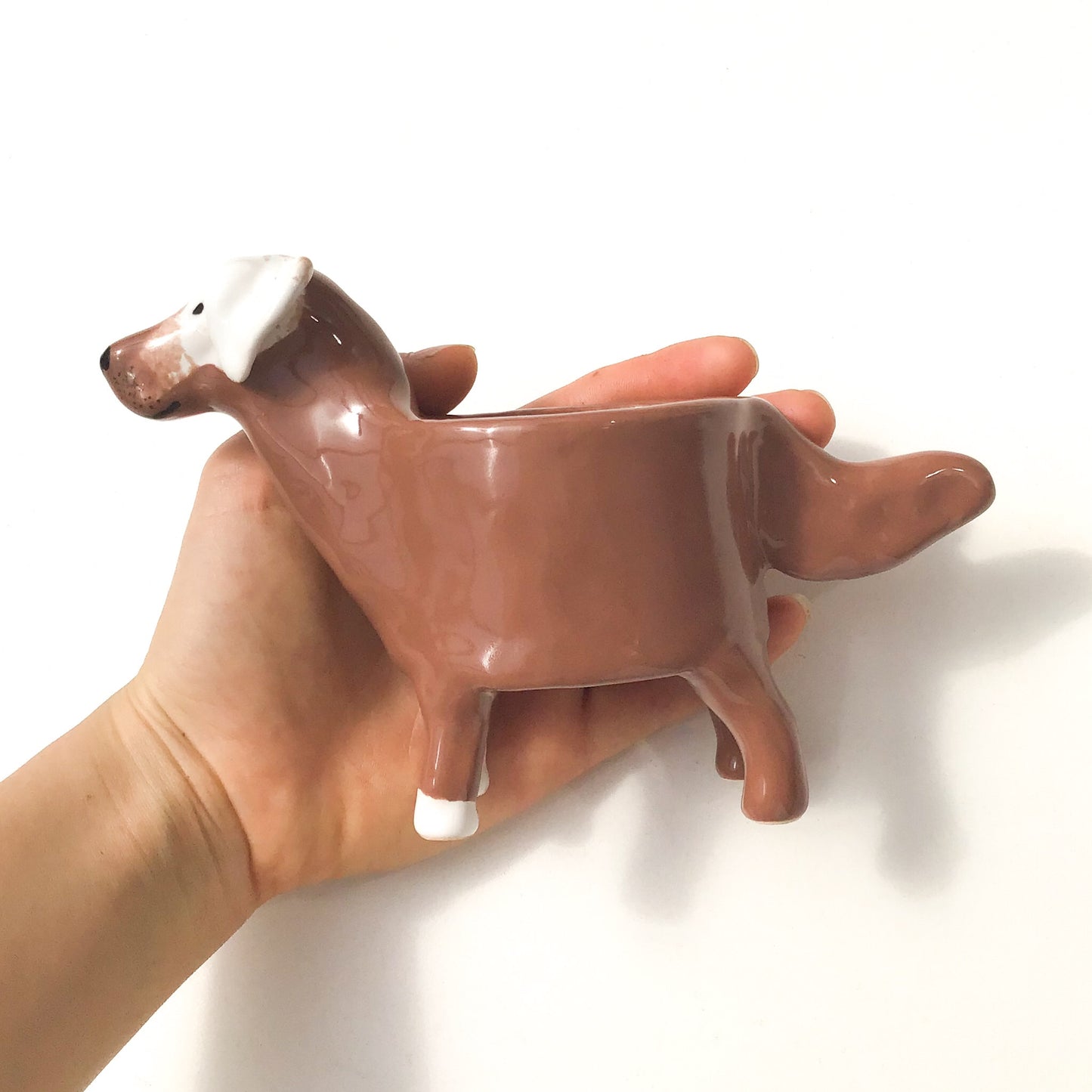 Loveable Mutt Dog Planter - Ceramic Dog Plant Pot