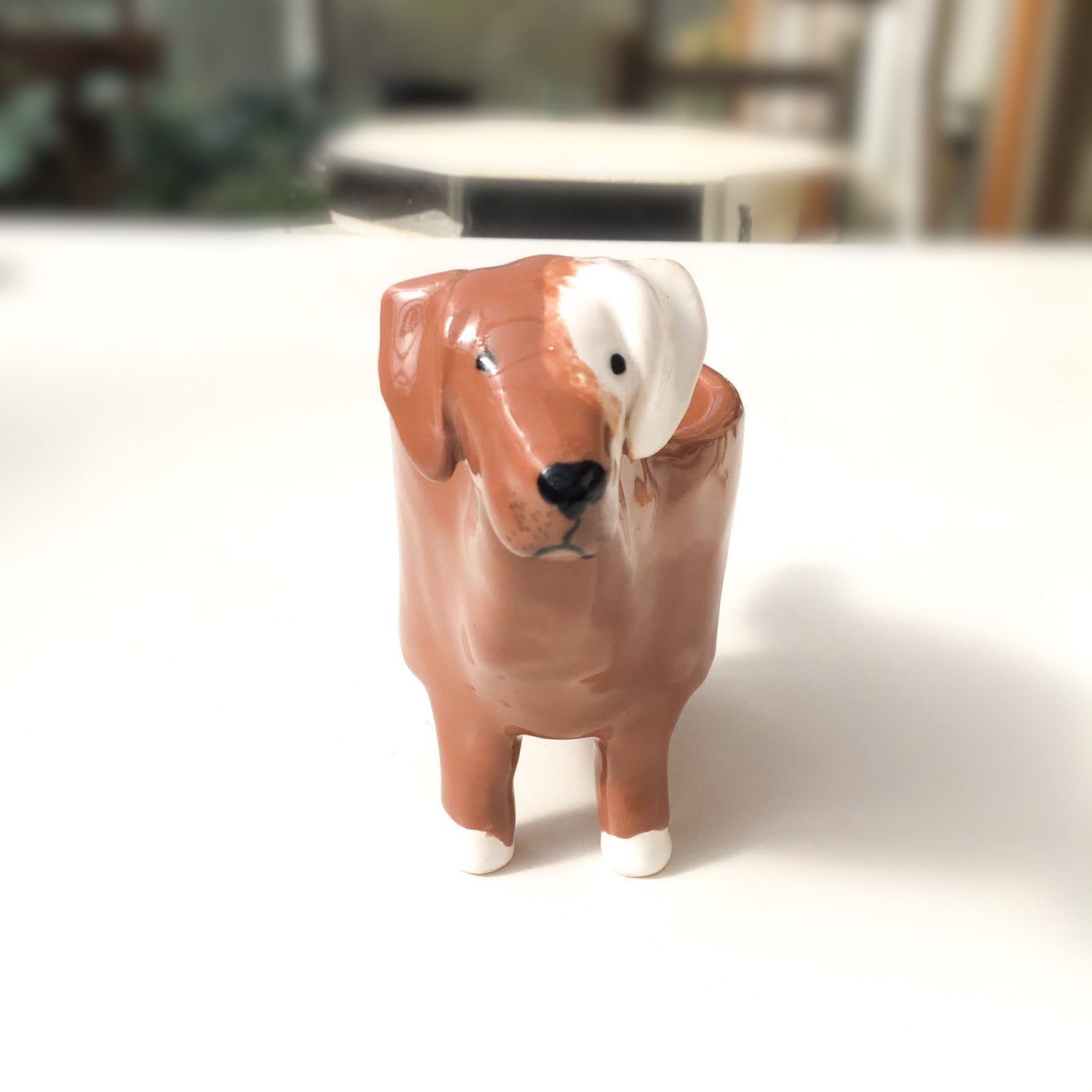 Loveable Mutt Dog Planter - Ceramic Dog Plant Pot