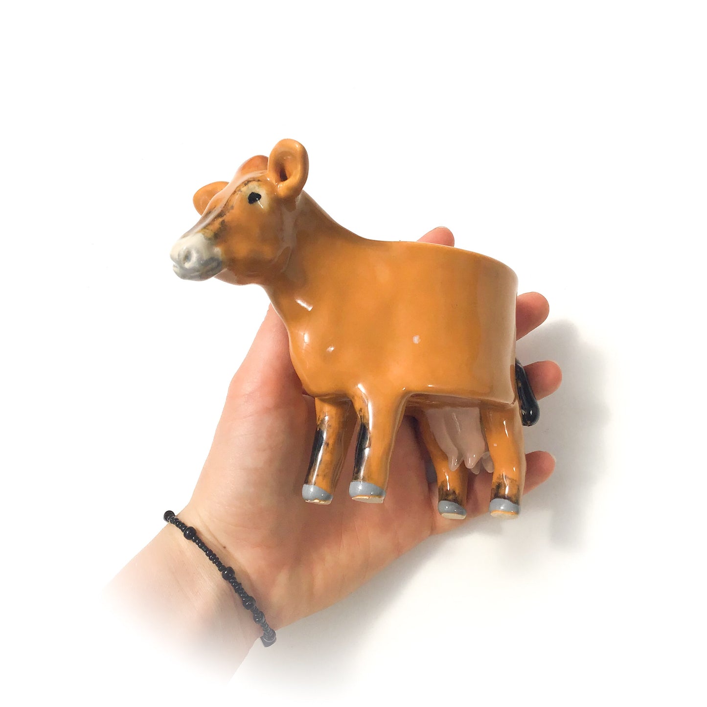 Jersey Cow Pot - Ceramic Dairy Cow Planter