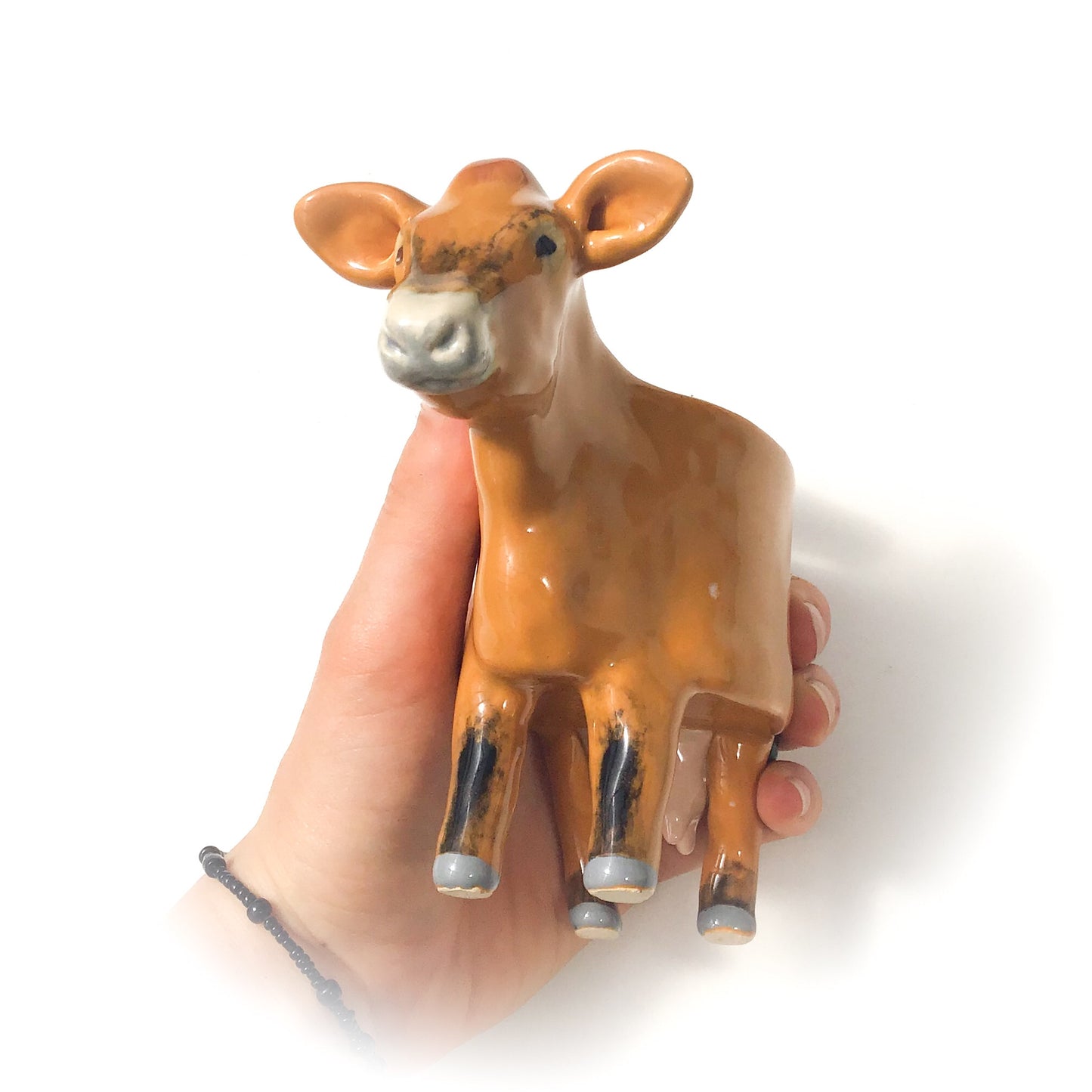 Jersey Cow Pot - Ceramic Dairy Cow Planter