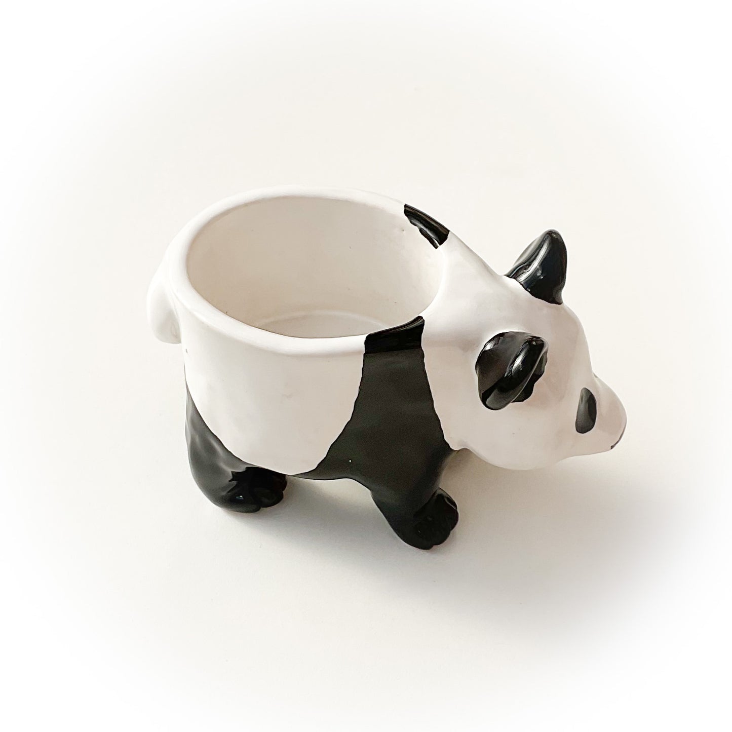 Baby Giant Panda Pot - Ceramic Panda Bear Planter