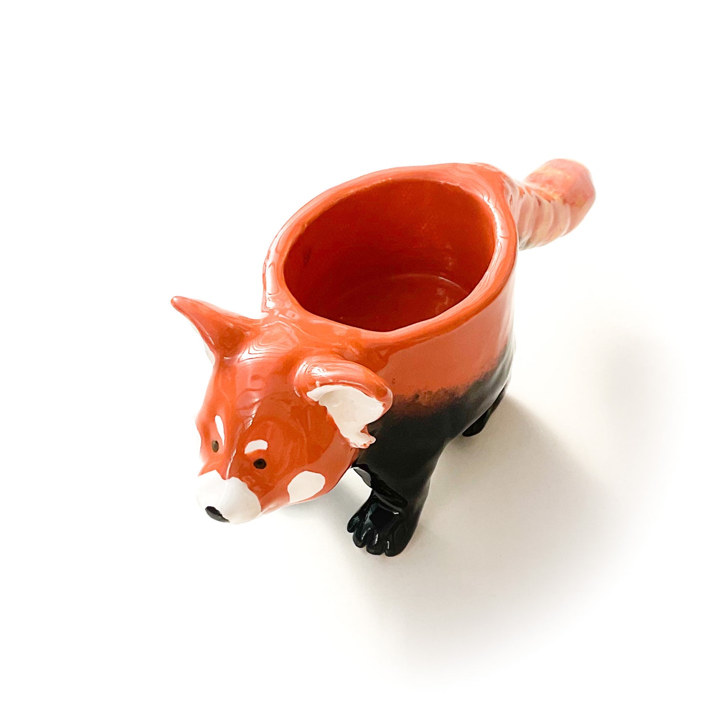 Red Panda Pot - Ceramic Red Panda Bear Planter