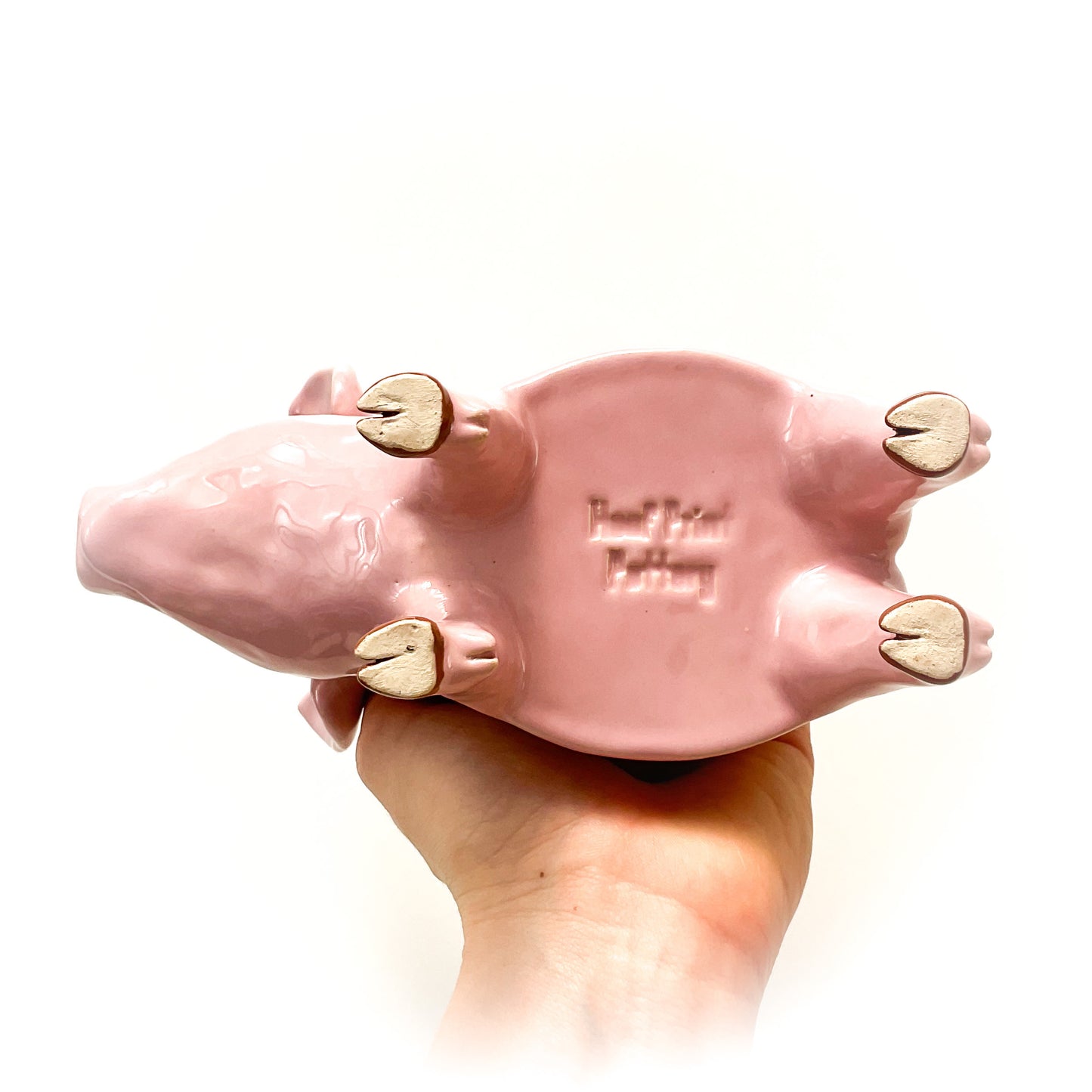 Pink Yorkshire Pig Pot - Ceramic Pig Planter