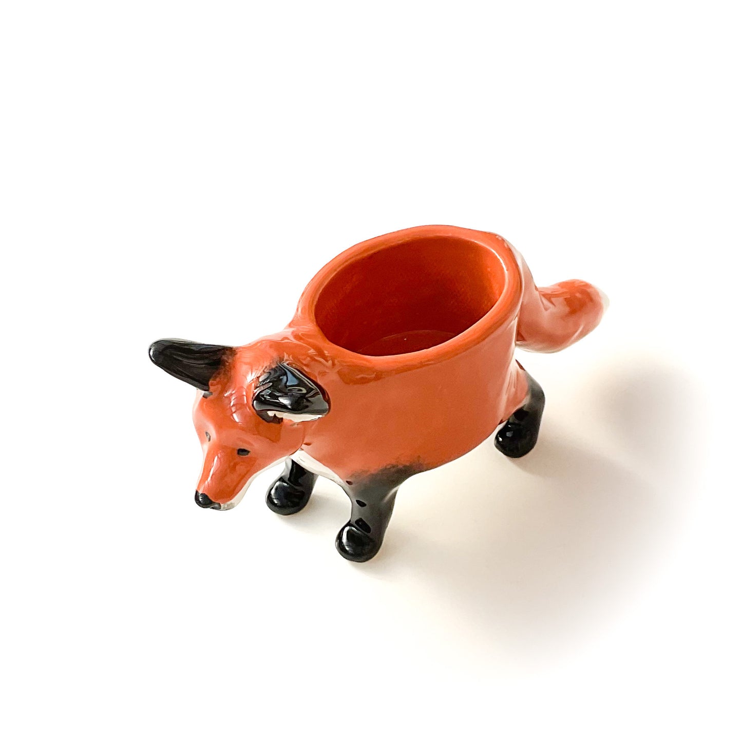 Red Fox Pot - Ceramic Fox Planter