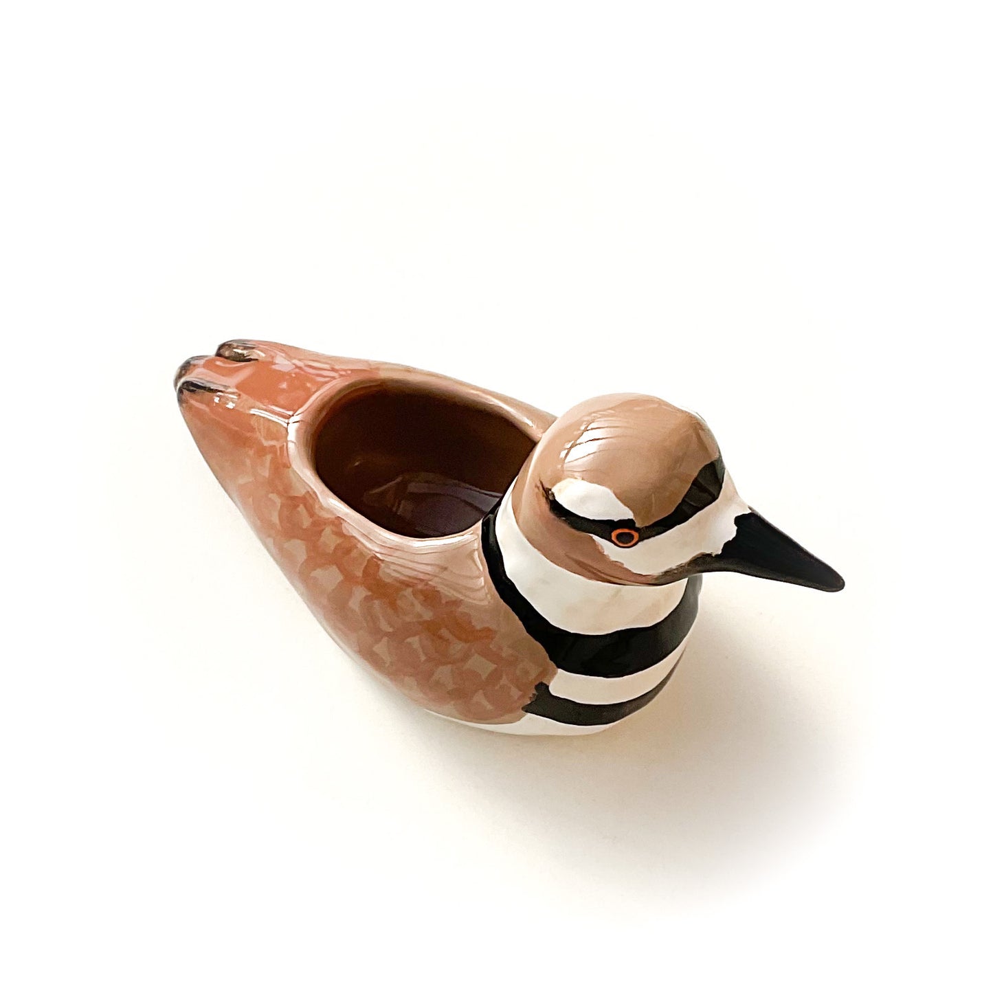 Killdeer Bird Pot - Ceramic Killdeer Planter