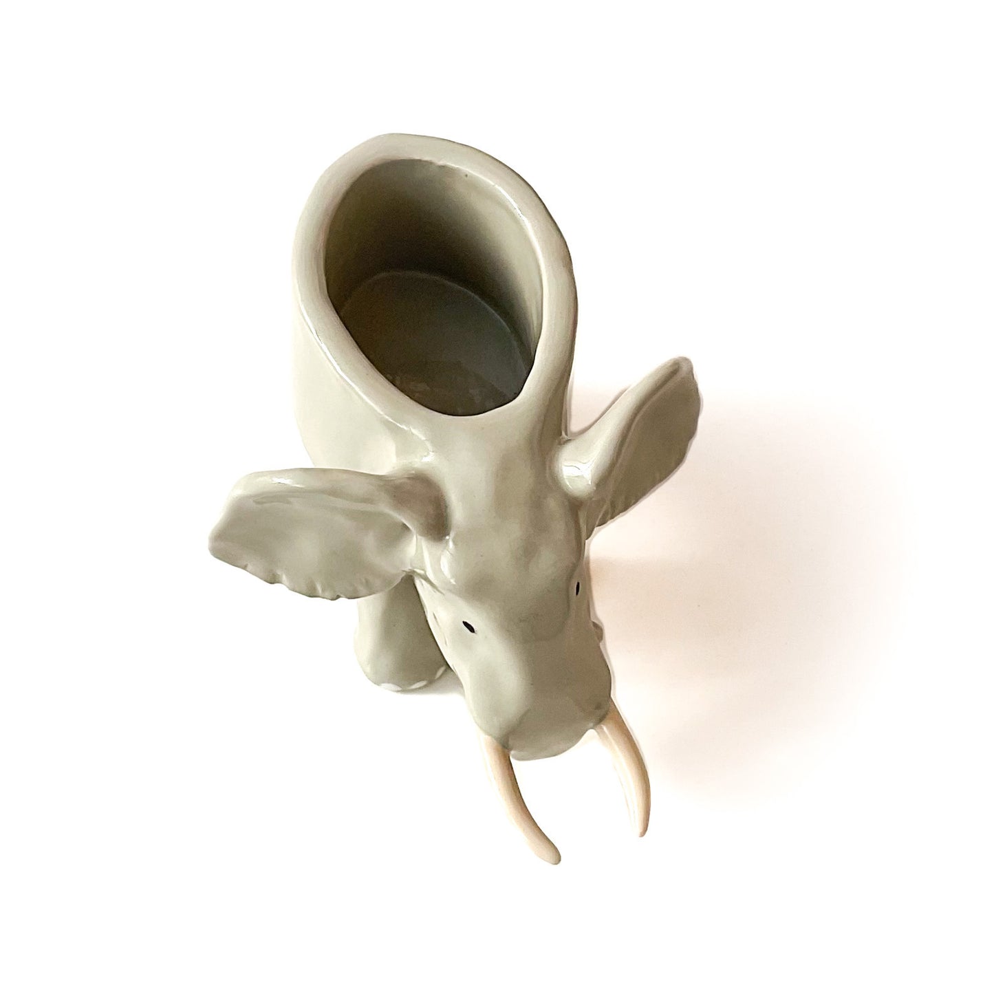 African Elephant Pot - Ceramic Elephant Planter