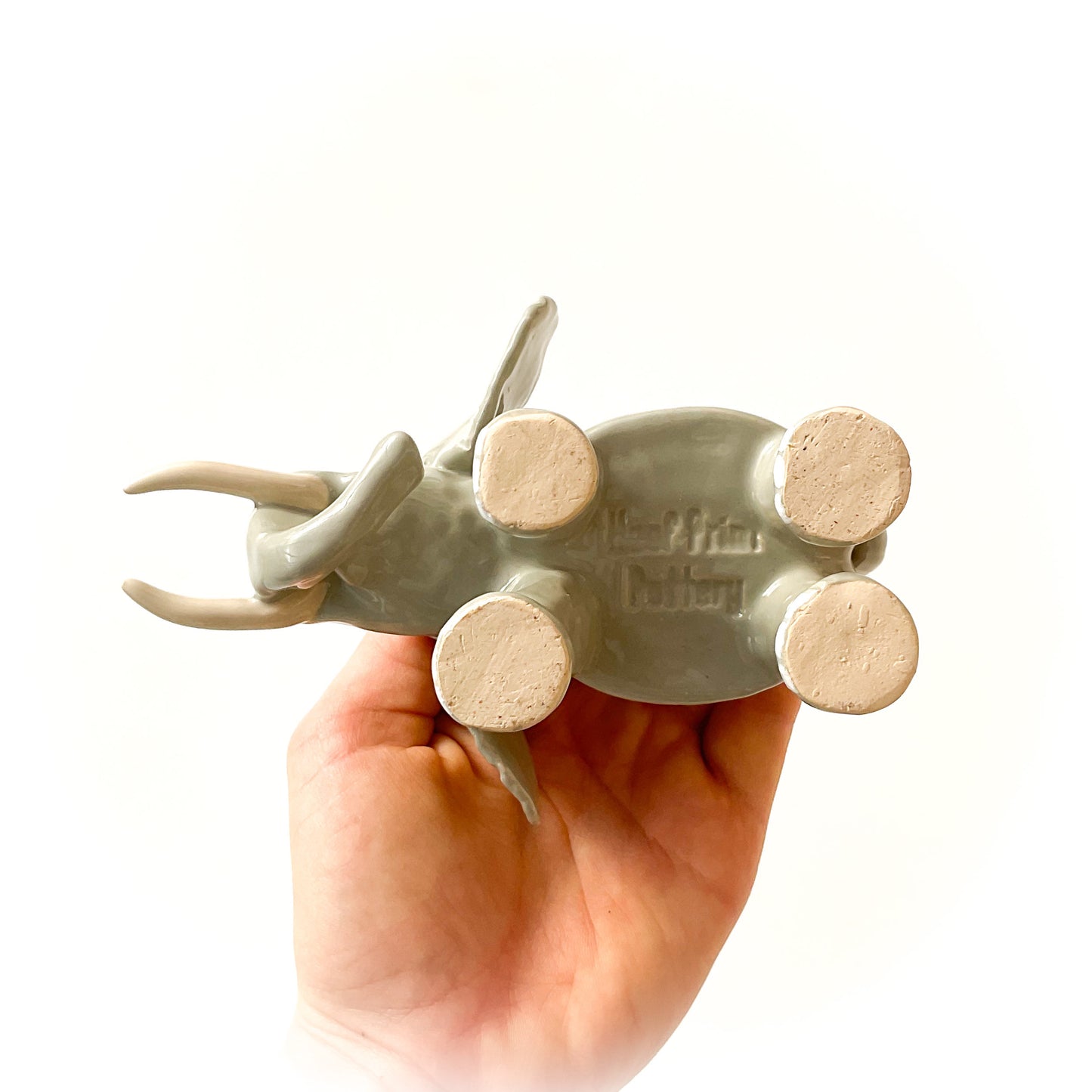 African Elephant Pot - Ceramic Elephant Planter