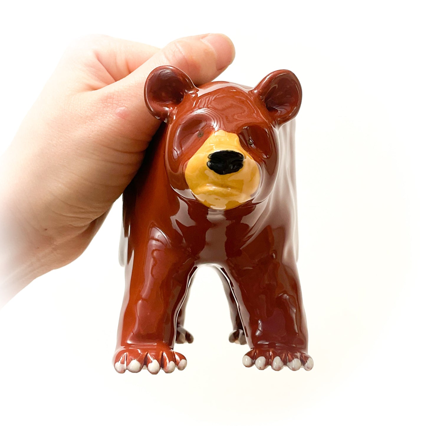 Grizzly Bear Pot - Ceramic Bear Planter