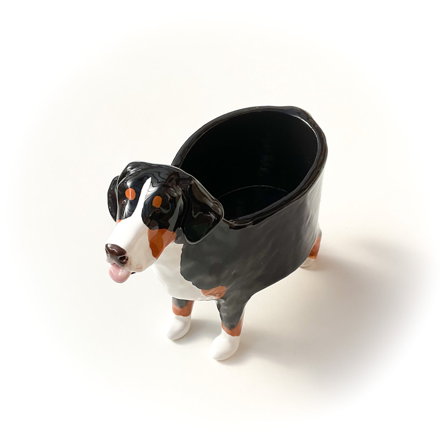 Bernese Mountain Dog Planter - Ceramic Dog Plant Pot