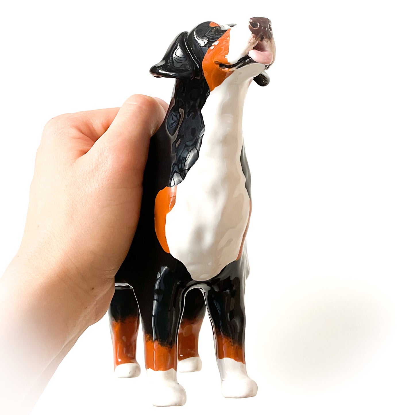 Bernese Mountain Dog Planter - Ceramic Dog Plant Pot